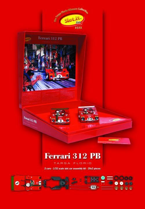 SLOT IT Ferrari F312 PB  2 car kit Targa Florio